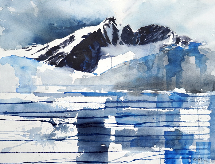 großglockner aquarell berge mountains watercolour